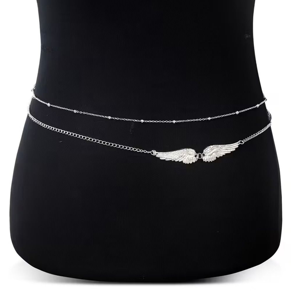 Body Jewellery - Elegante dubbele laag vleugels body chain