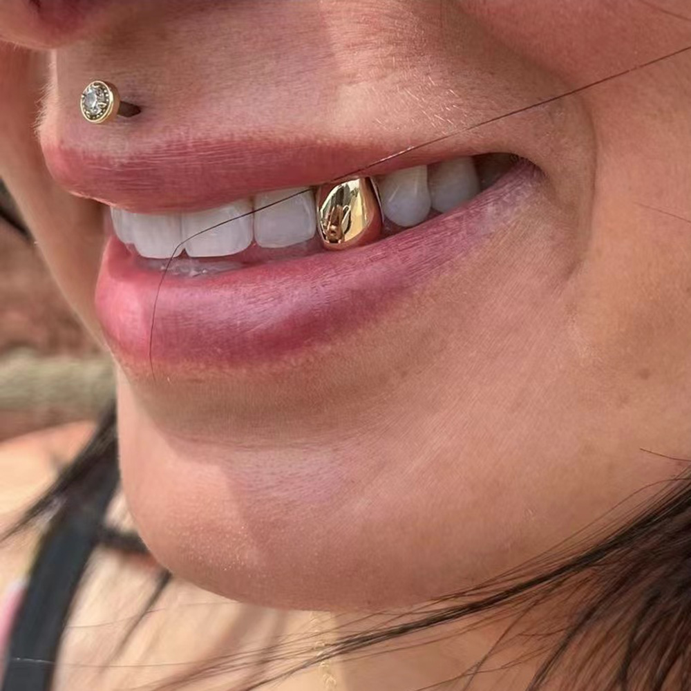 Body Jewelry Men - RACHELZ HipHop Klassieke Enkele Tanden Grillz