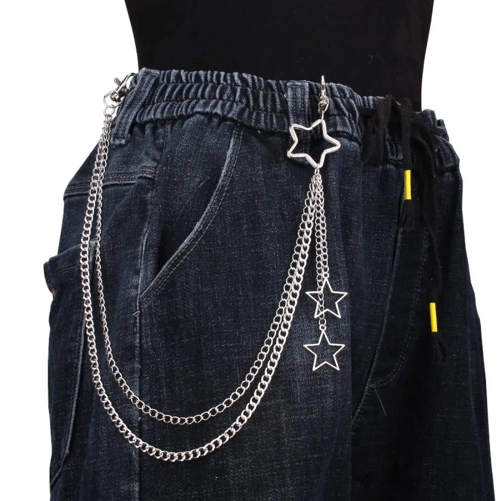 Body Jewelry Men - Charm Zilver Kleur Rvs Holle Ster