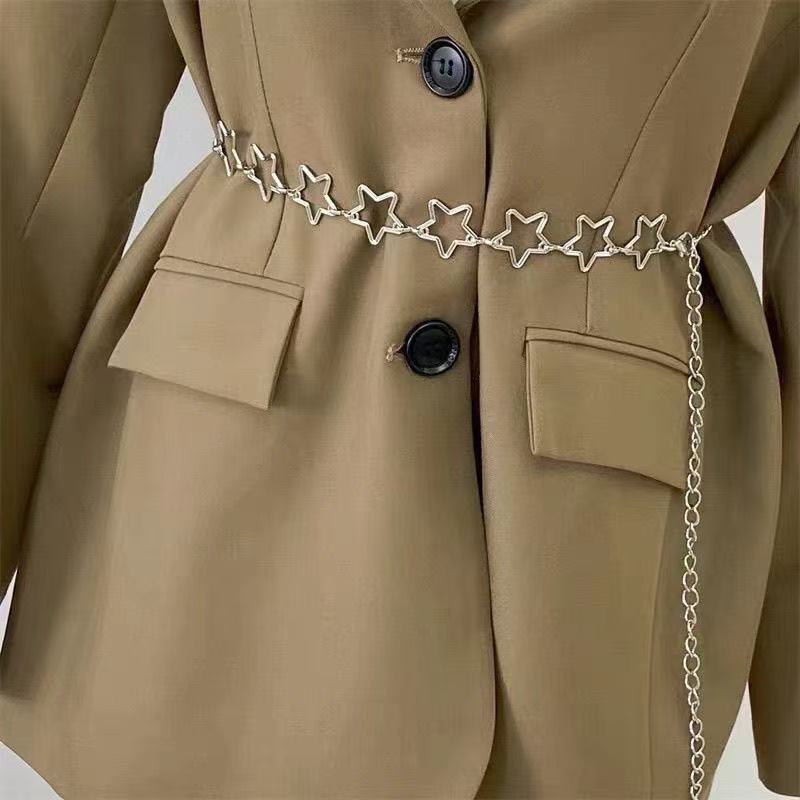 Body Jewelry Bulk - Grensoverschrijdende sieraden Gepersonaliseerde holle ster tailleketting