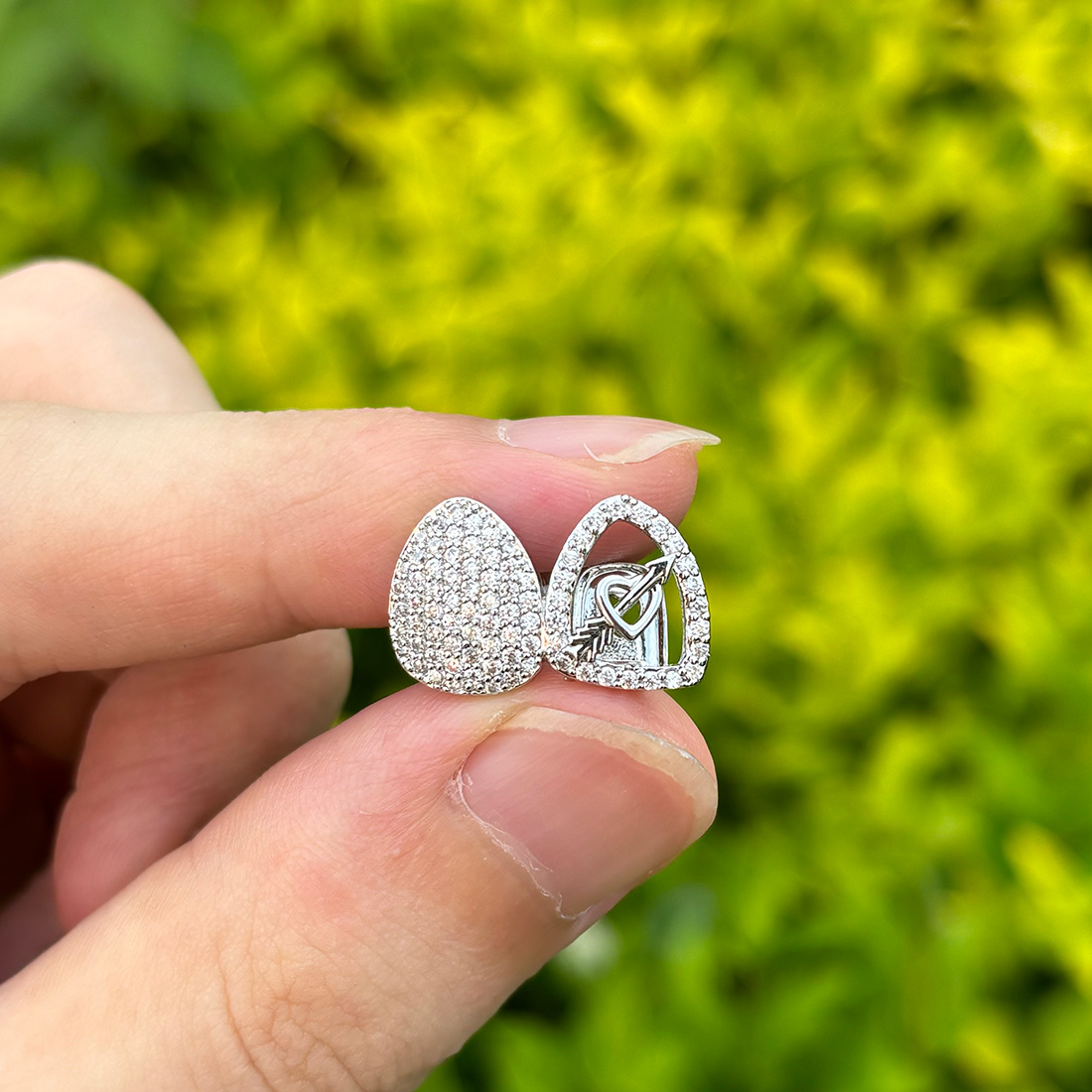 Body Jewelry Men - RACHELZ Hip Hop Dubbele Liefde Hart