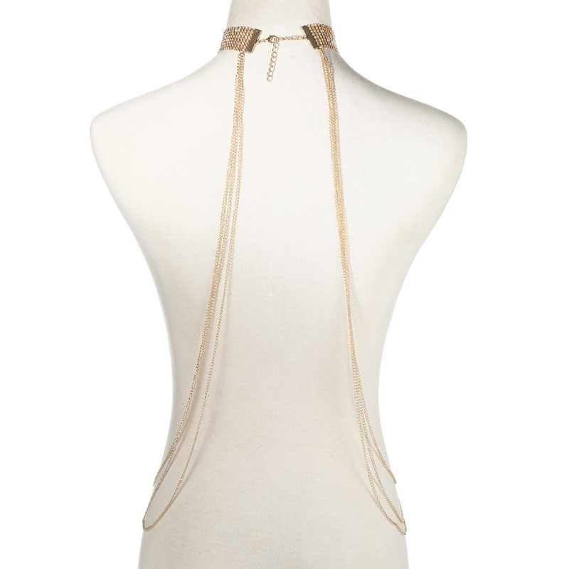 Goud Kleur Body Chain Vrouwen  - Body Jewelry Sale recensie en prijs