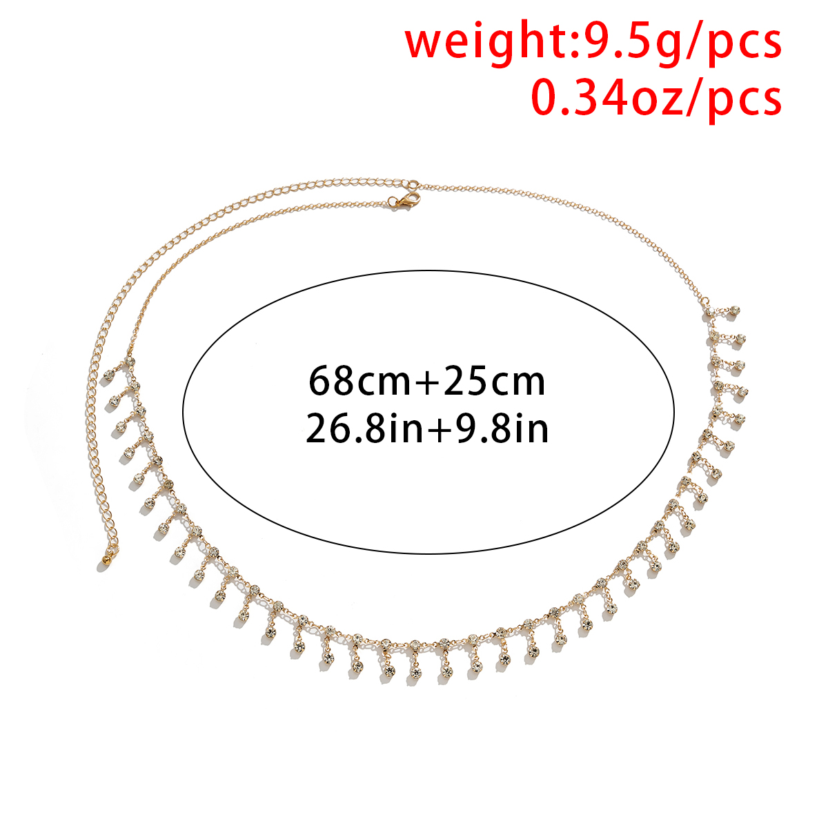 Sexy Kwastje Taille Ketting Ri - Body Jewelry Online recensie en prijs