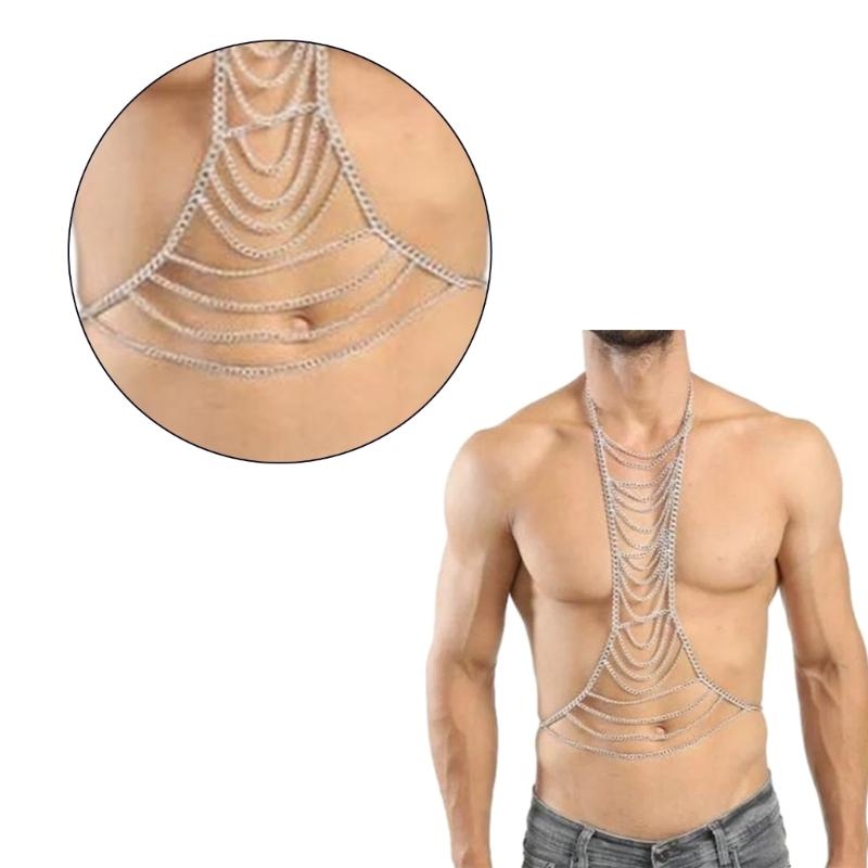 Y5GC Punk Body Chain Harness f - Body Jewelry Men recensie en prijs