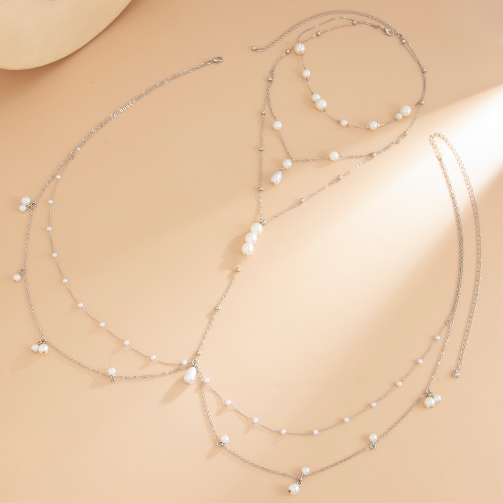 Multi-layer imitatie parel ket - Body Jewelry Online recensie en prijs