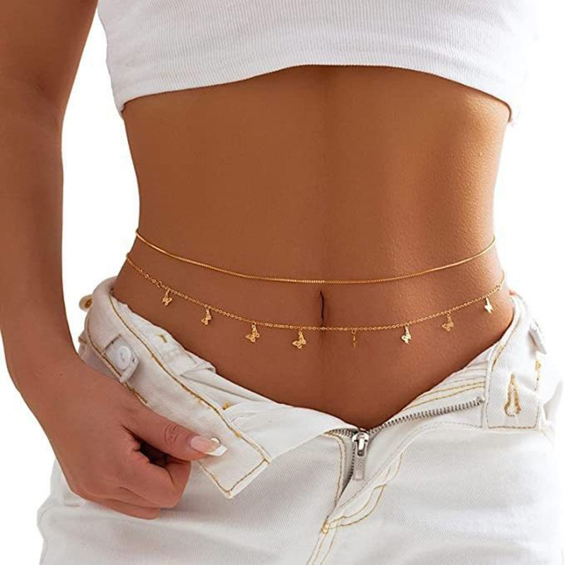 Mode Eenvoudige Dubbellaagse K - Body Jewellery recensie en prijs